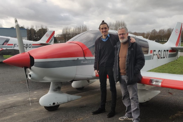 premier vol solo ppl Sébastien