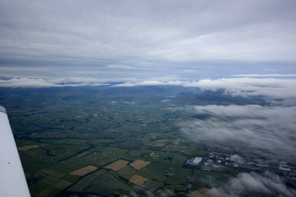 La fin de l'Ecosse, devant c'est l'Angleterre