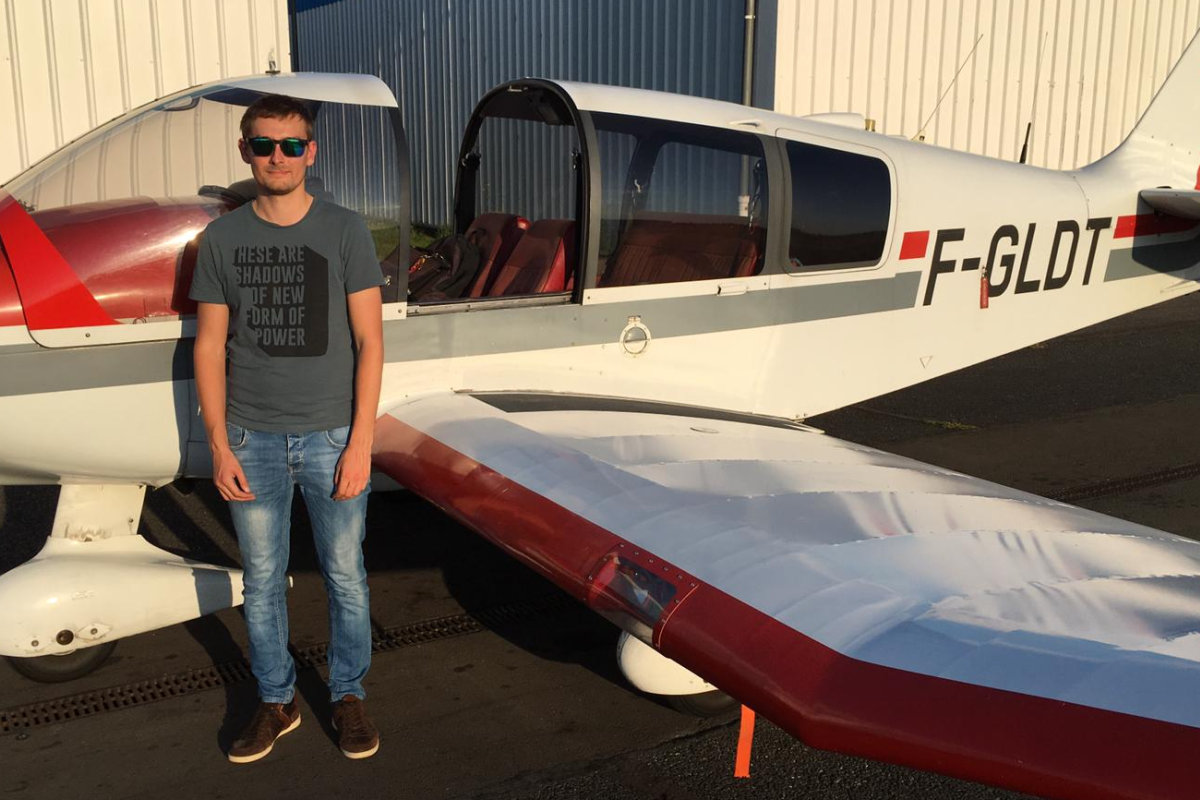 Premier vol solo de Kvin