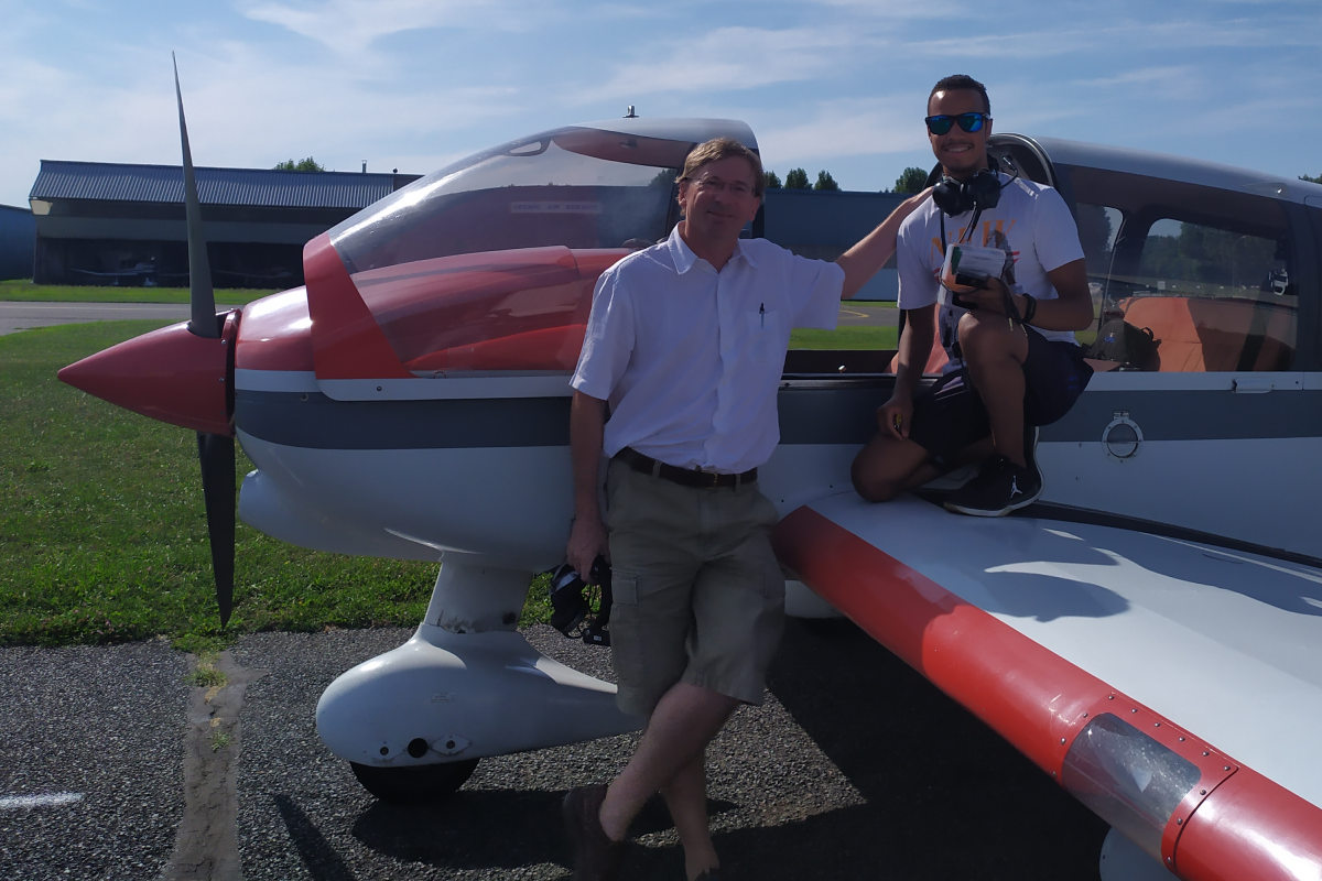 Premier vol solo de Louis Marie