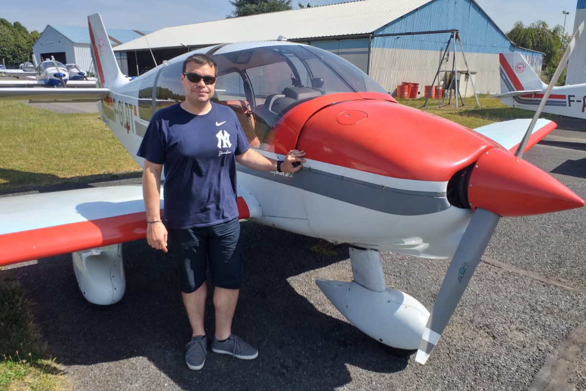 Premier vol solo de Matthieu