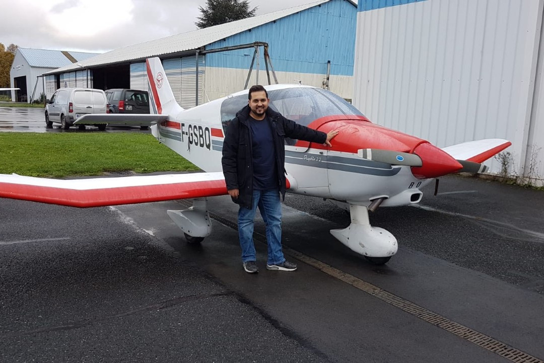 Premier vol solo de Olivier